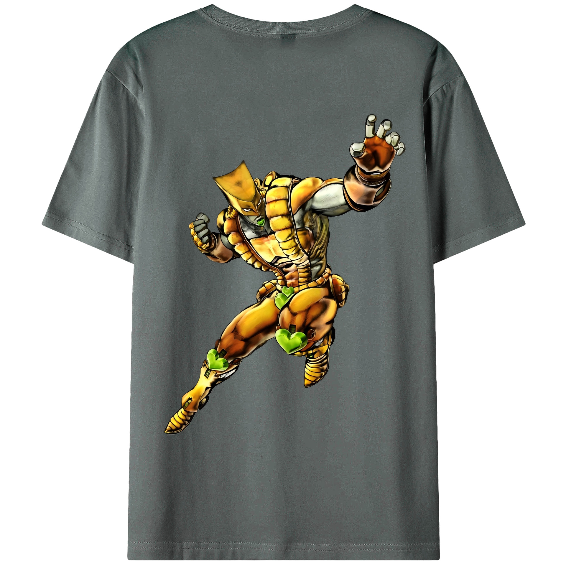 （画像用） ジョジョの奇妙な冒険 ディオ?ブランドー JoJo's Bizarre Adventure Dio Brando 綿100％ メンズ半袖Tシャツ（バックプリント） 通気性